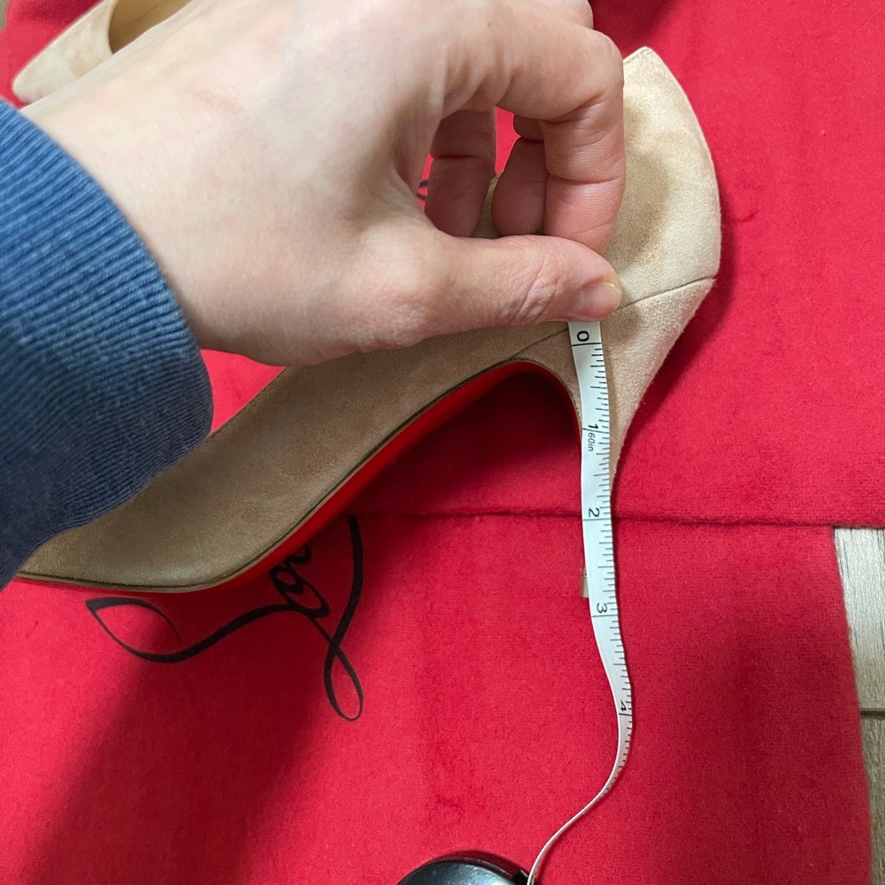 Christian Louboutin Clare 80 Suede Stiletto Pumps